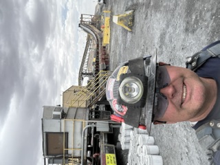 Shayne Stone, MSHA-approved instructor, on a mine site